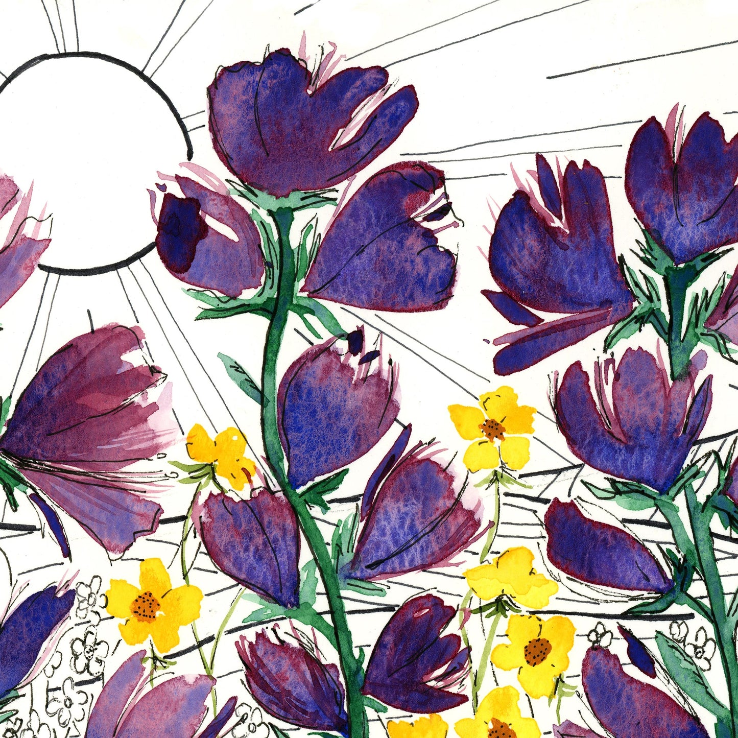 Dancing Wildflowers - Original