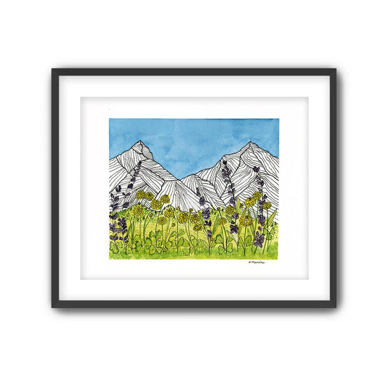 Blue Sky Day Art Print