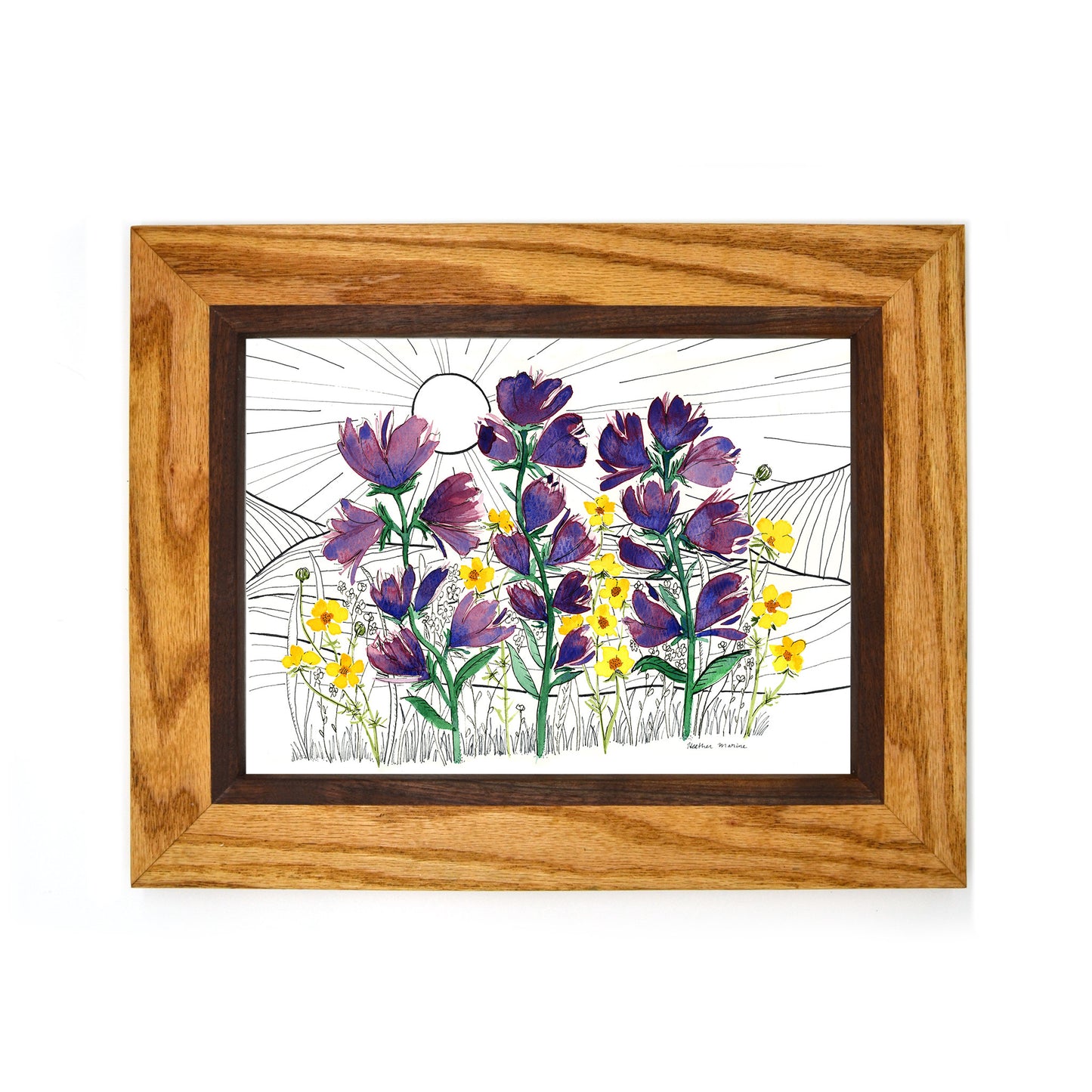 Dancing Wildflowers Art Print