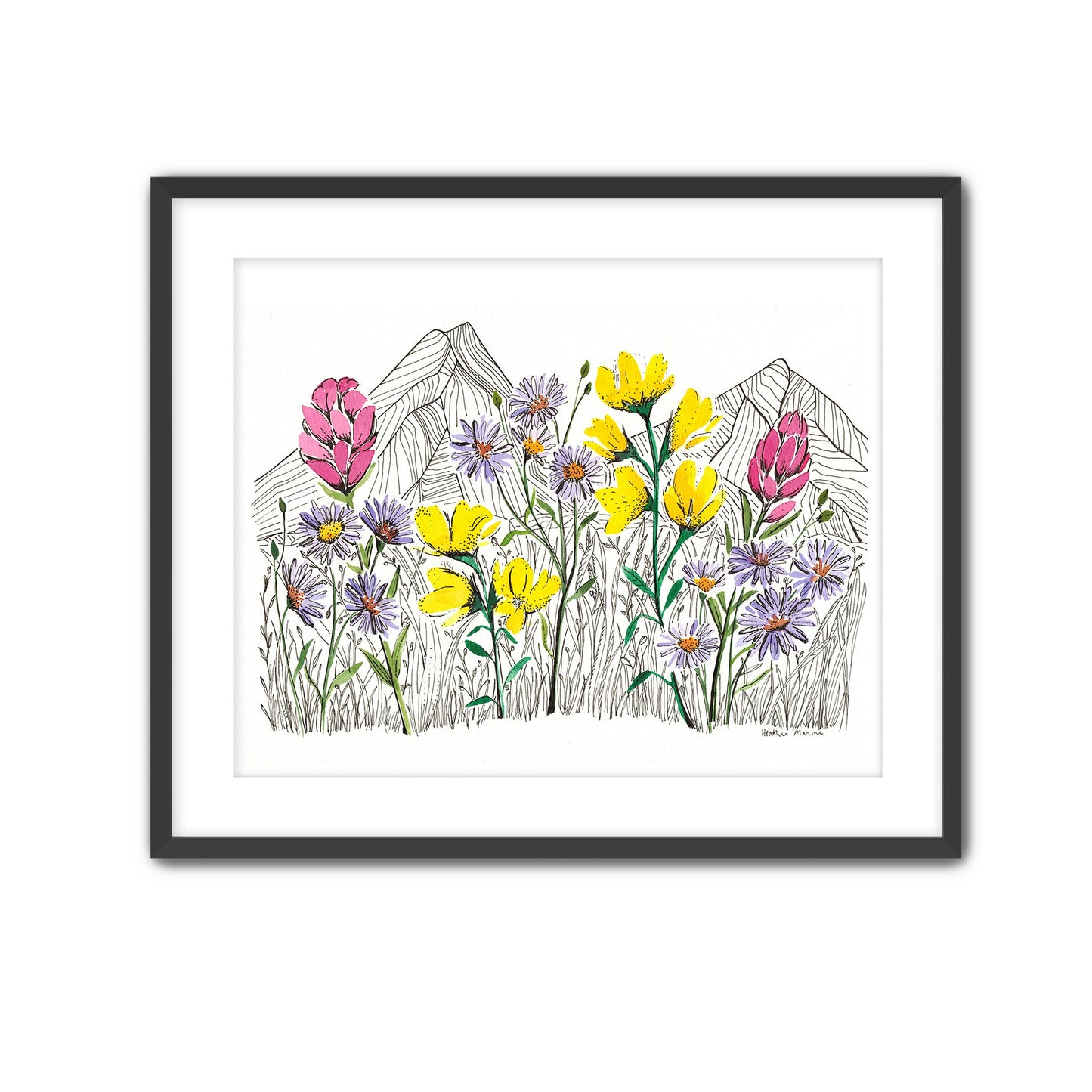 Summer in the Wildflowers Print