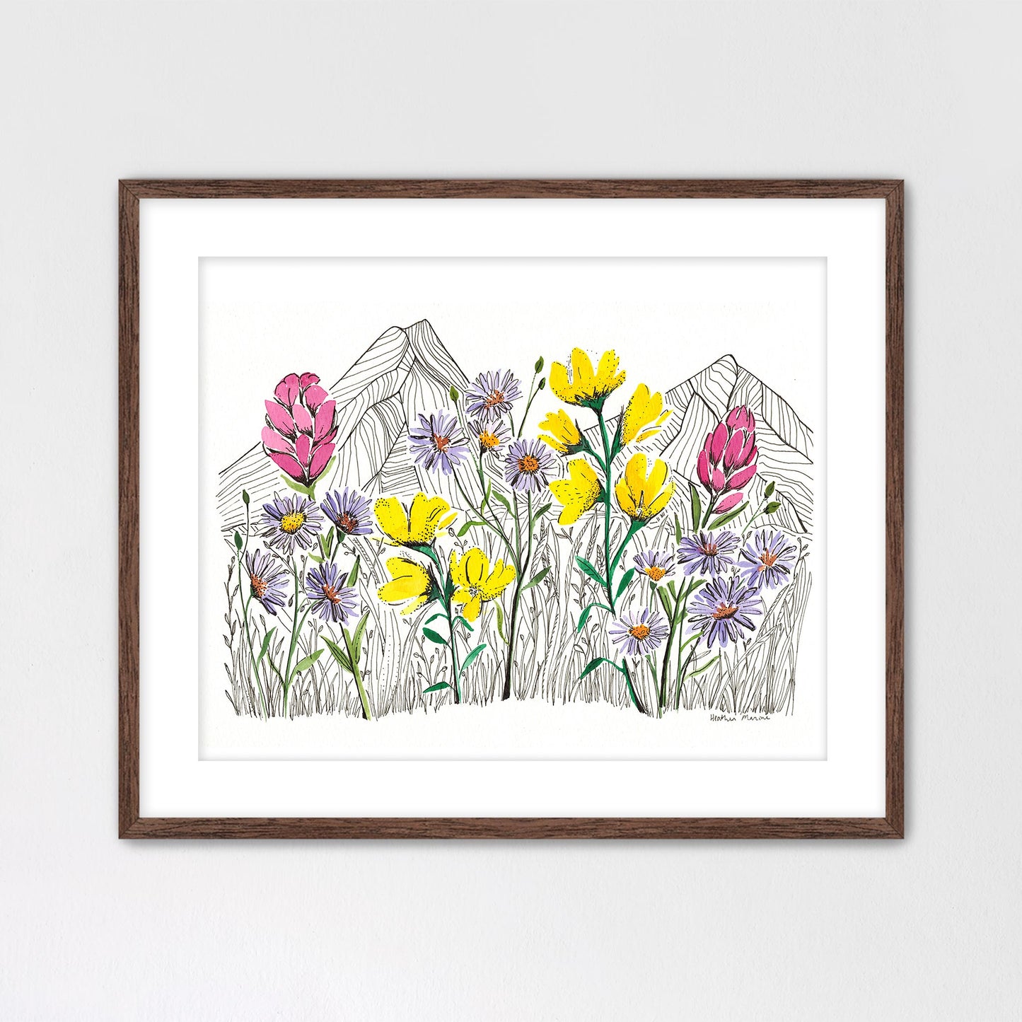 Summer in the Wildflowers Print