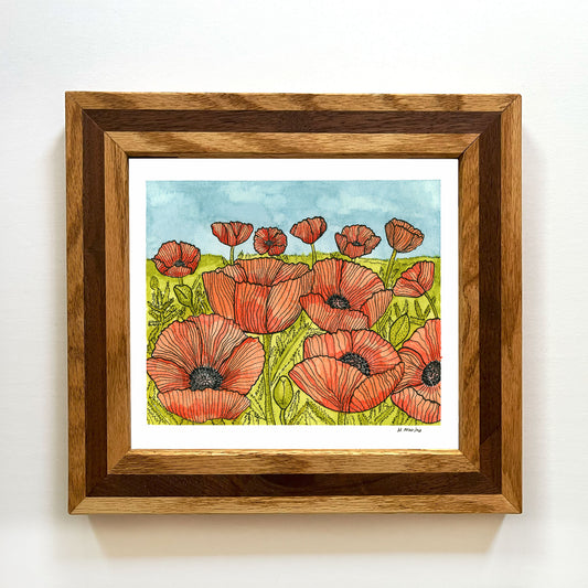 Poppies in the Sky - Original