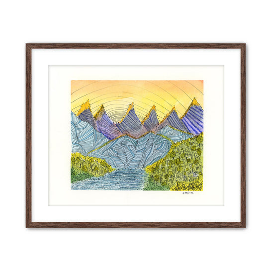 Twisty Mountain Art Print