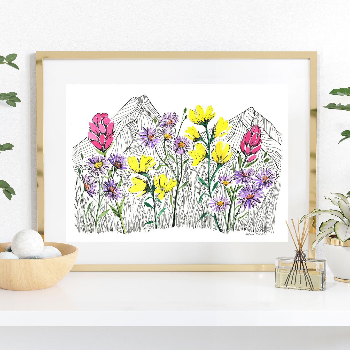 Summer in the Wildflowers Print